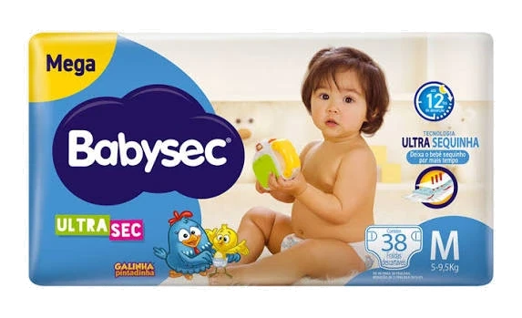 Imagem de Fralda Babysec Ultra Mega M com 38 unidades