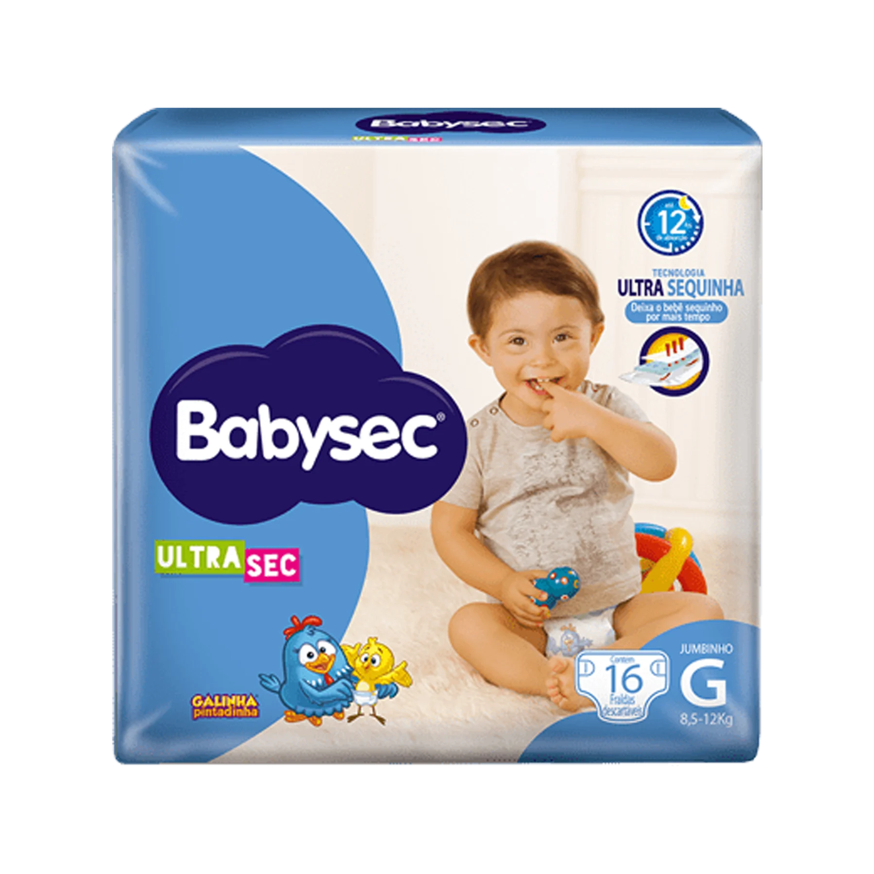 Imagem de Fralda Babysec Ultra Jumbinho G com 16 Unidades