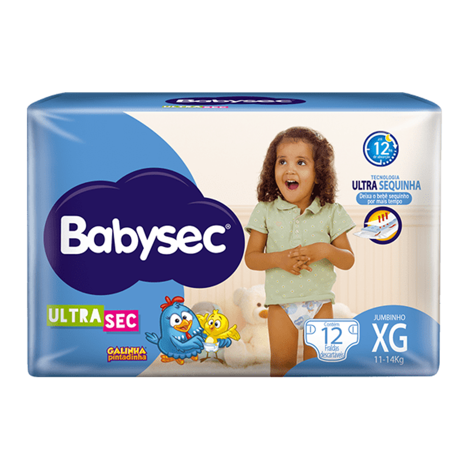 Imagem de Fralda Babysec Ultra Jumbinho xg com 12 unidades