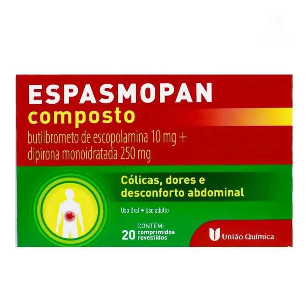 Imagem de Espasmopan Composto com 20 Comprimidos Revestidos