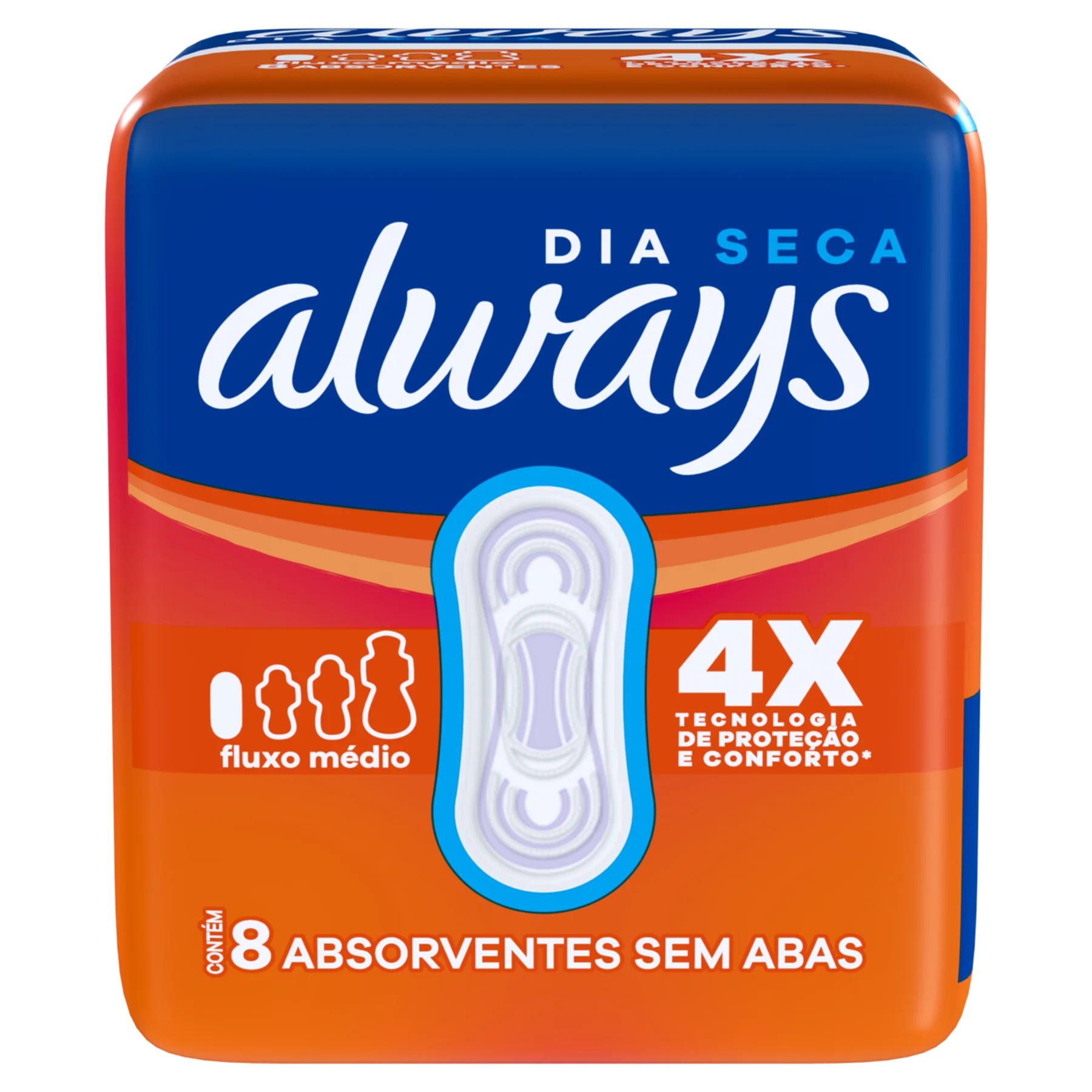 Imagem de Absorvente Always Basic Seca sem Abas com 8 unidades