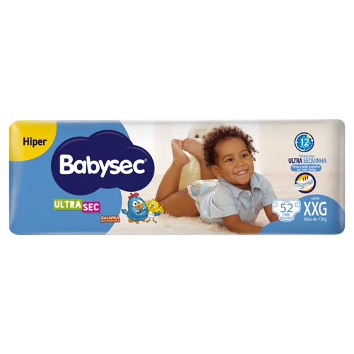 Imagem de Fralda Babysec Ultrasec Hiper XXG com 52 unidades