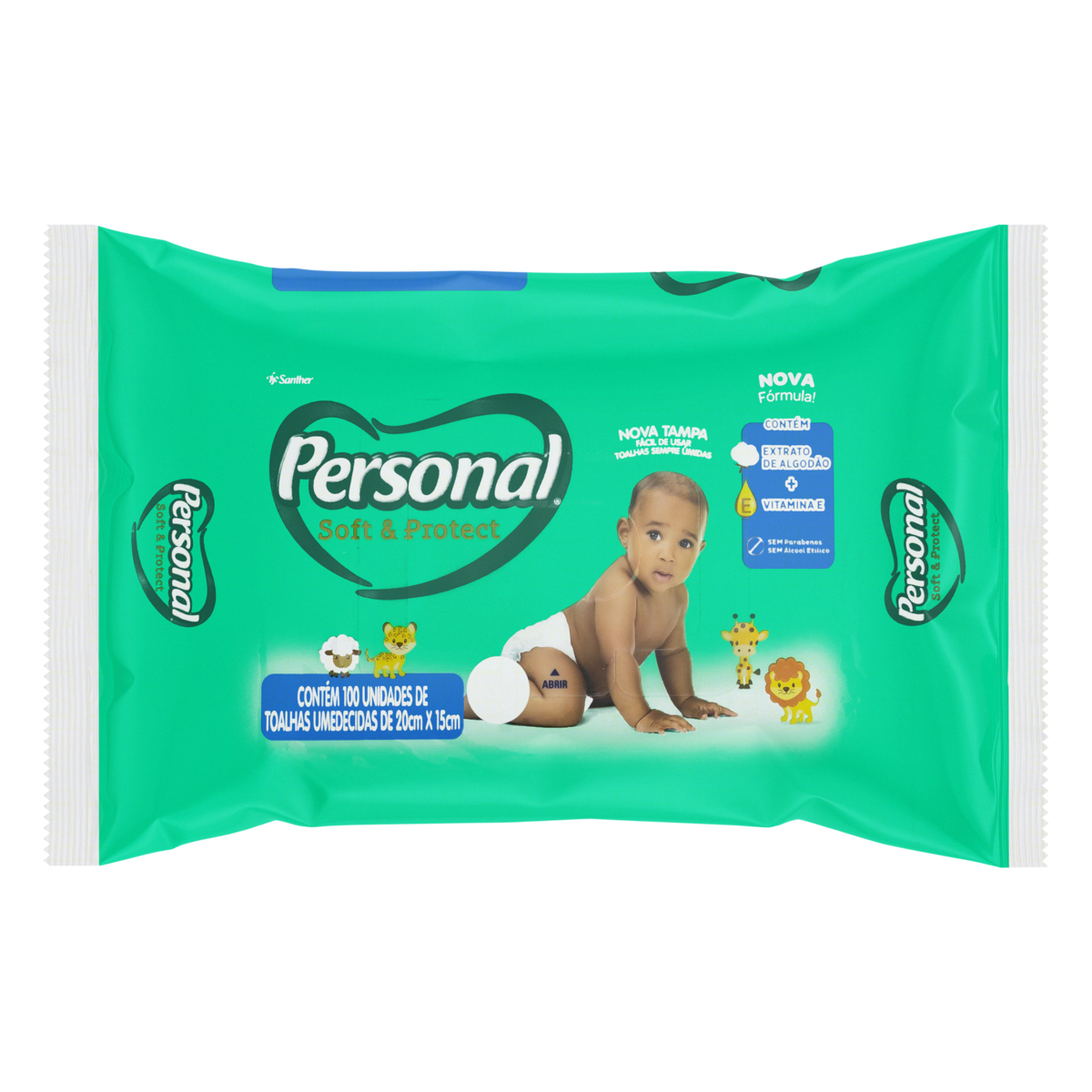 Imagem de Lenços Umedecidos Personal  com 100 Unidades