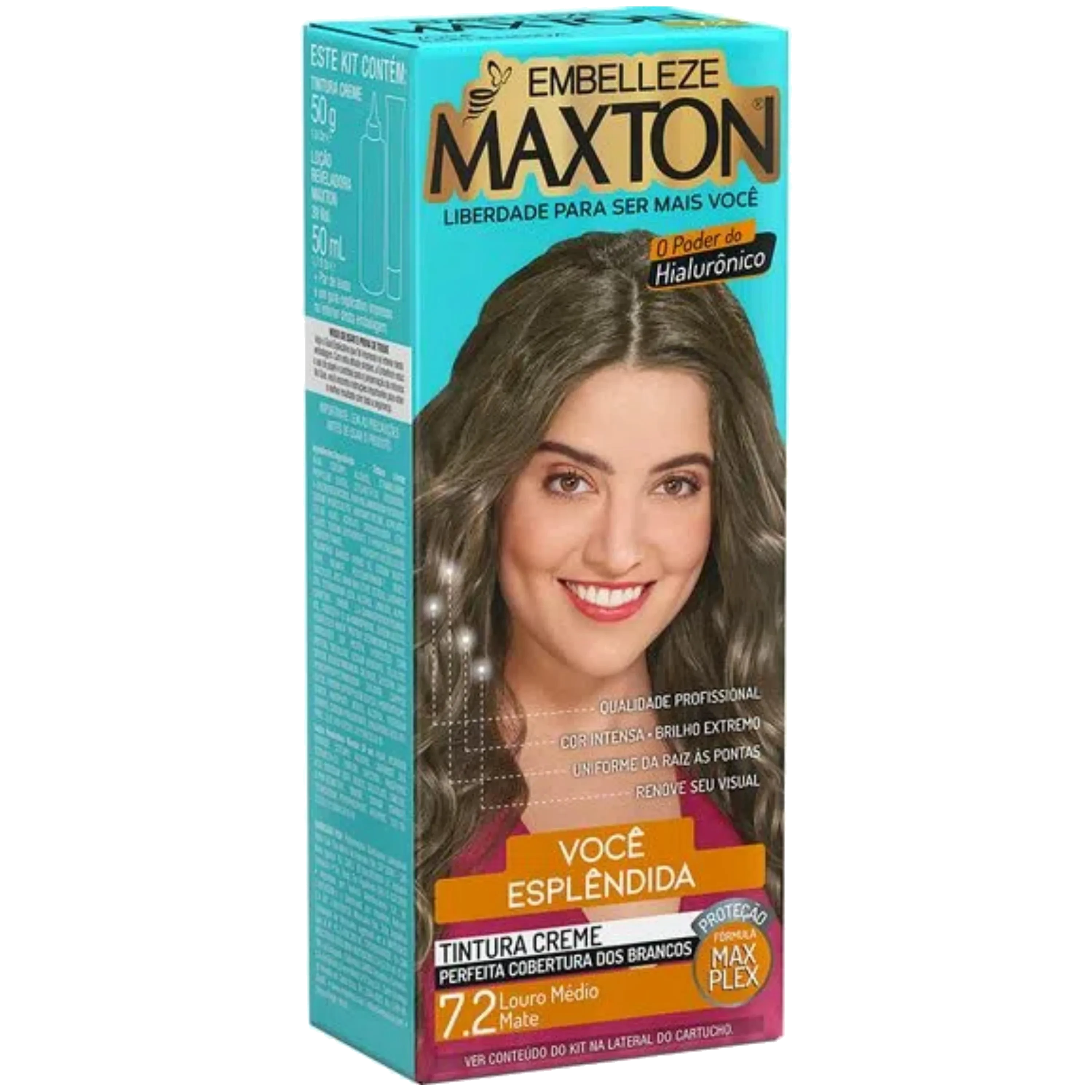 Imagem de Tintura Maxton 7.2 Loiro Médio Mate