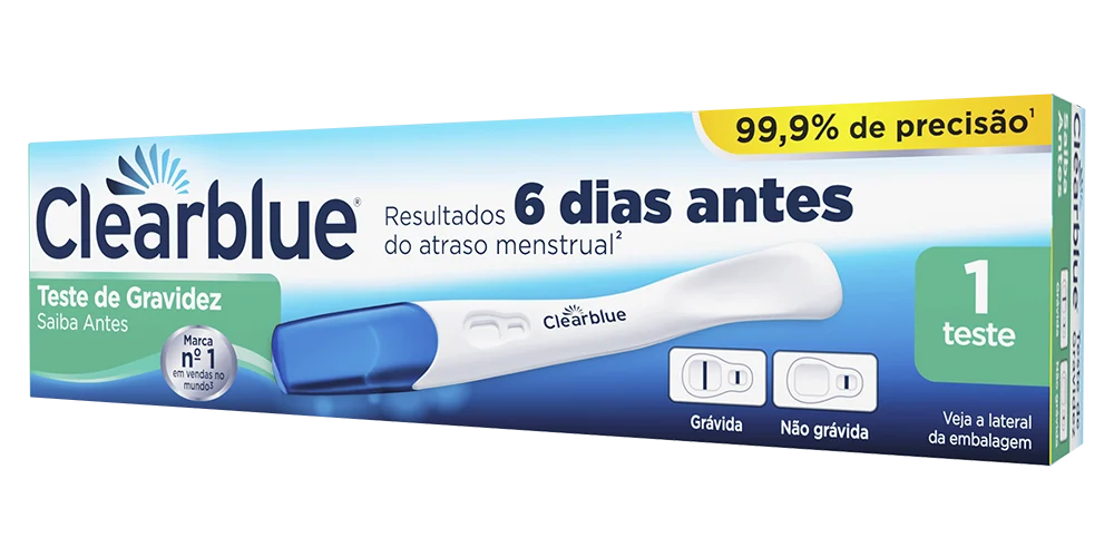 Imagem de Teste de Gravidez Clearblue Saiba Antes