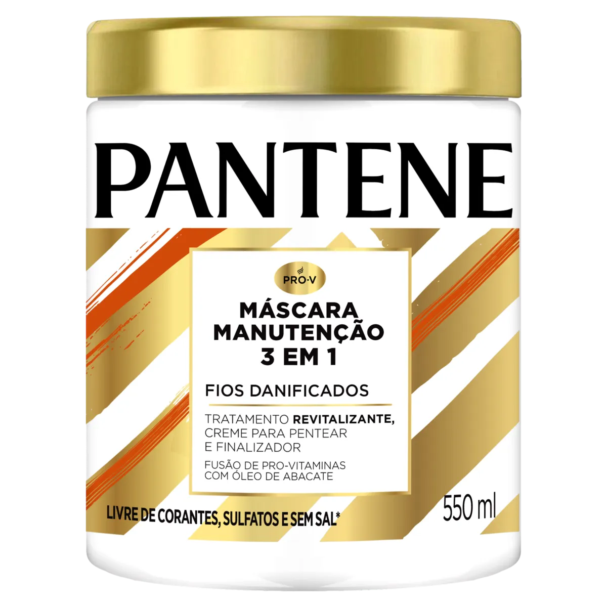 Imagem de Máscara Pantene Manutenção 3 em 1 Fios Danificados 550ml