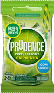 Imagem de Preservativo Prudence Caipirinha com 3 unidades