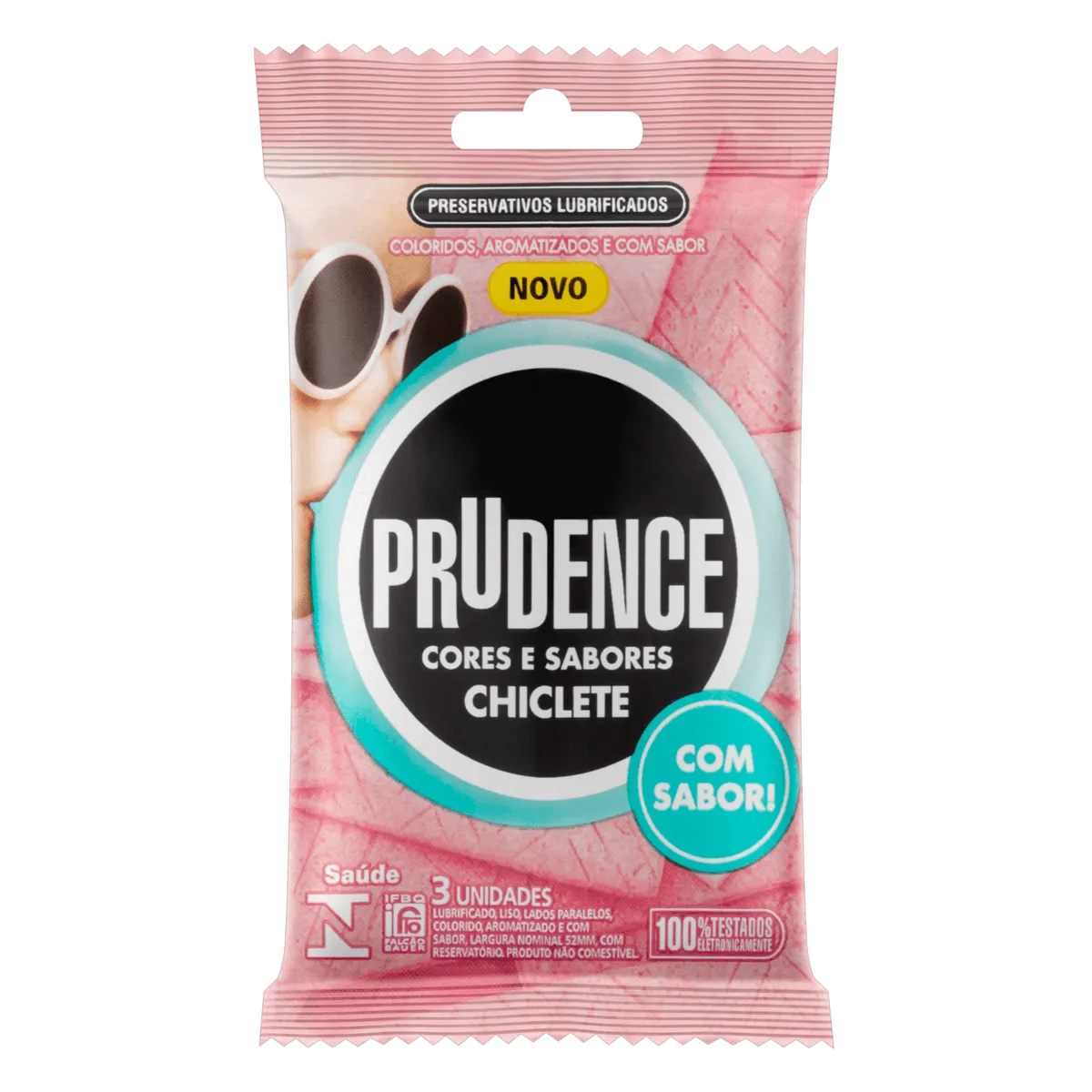 Imagem de Preservativo Prudence Chiclete com 3 unidades