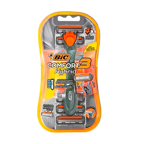 Imagem de Aparelho de Barbear Comfort 3 Hybrid com 6 Refis