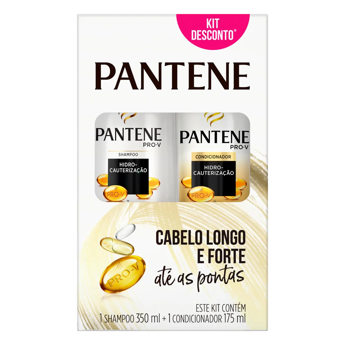 Imagem de Kit Pantene Shampoo + Condicionador Hidro Cauterização 350ml + 175ml
