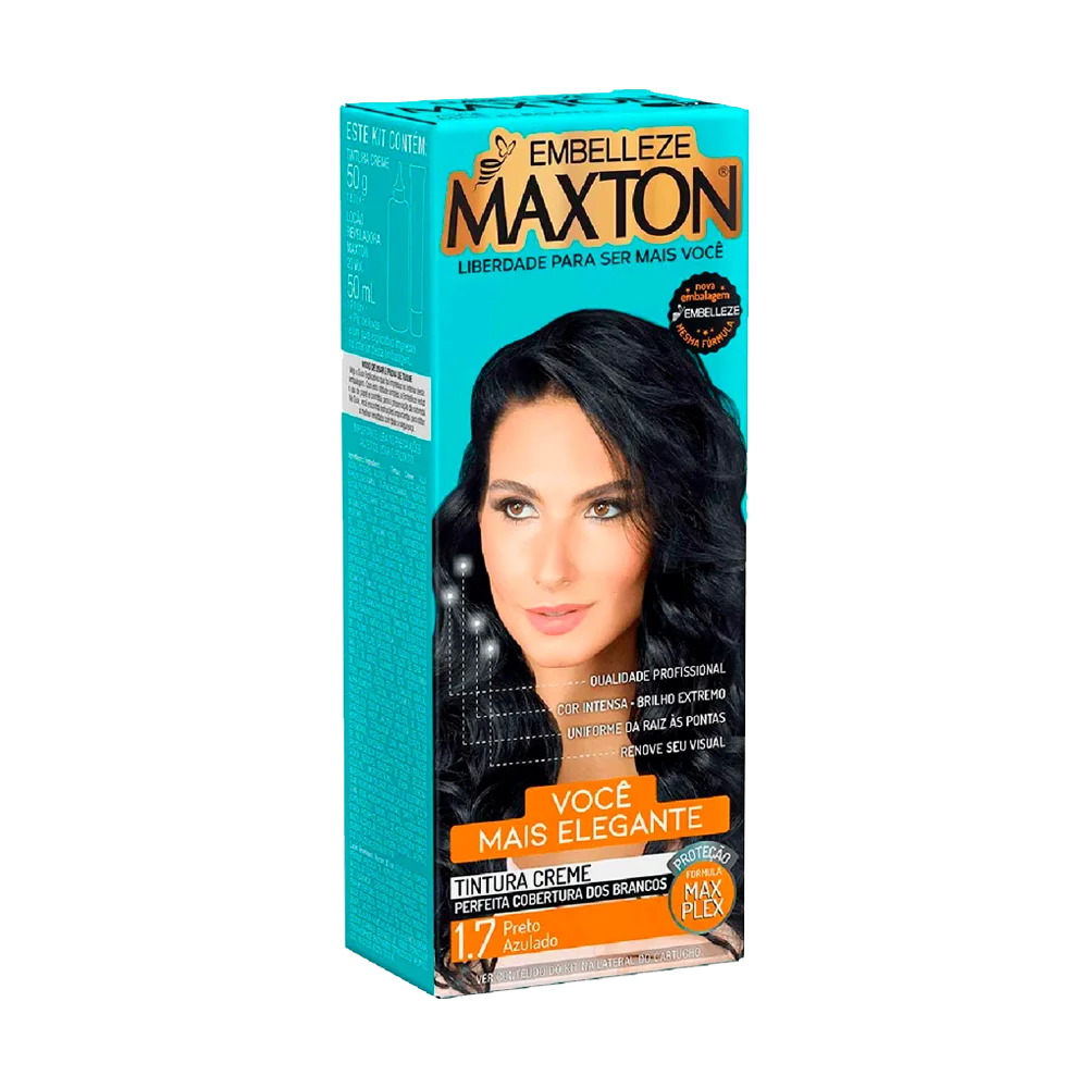 Imagem de Tintura Maxton 1.7 Preto Azulado