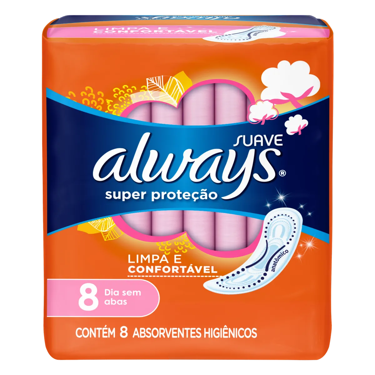 Imagem de Absorvente Always Basic Suave sem Abas com 8 Unidades