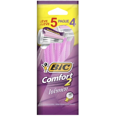 Imagem de Aparelho de Barbear Bic Confort 2 Women Leve 5 Pague 4
