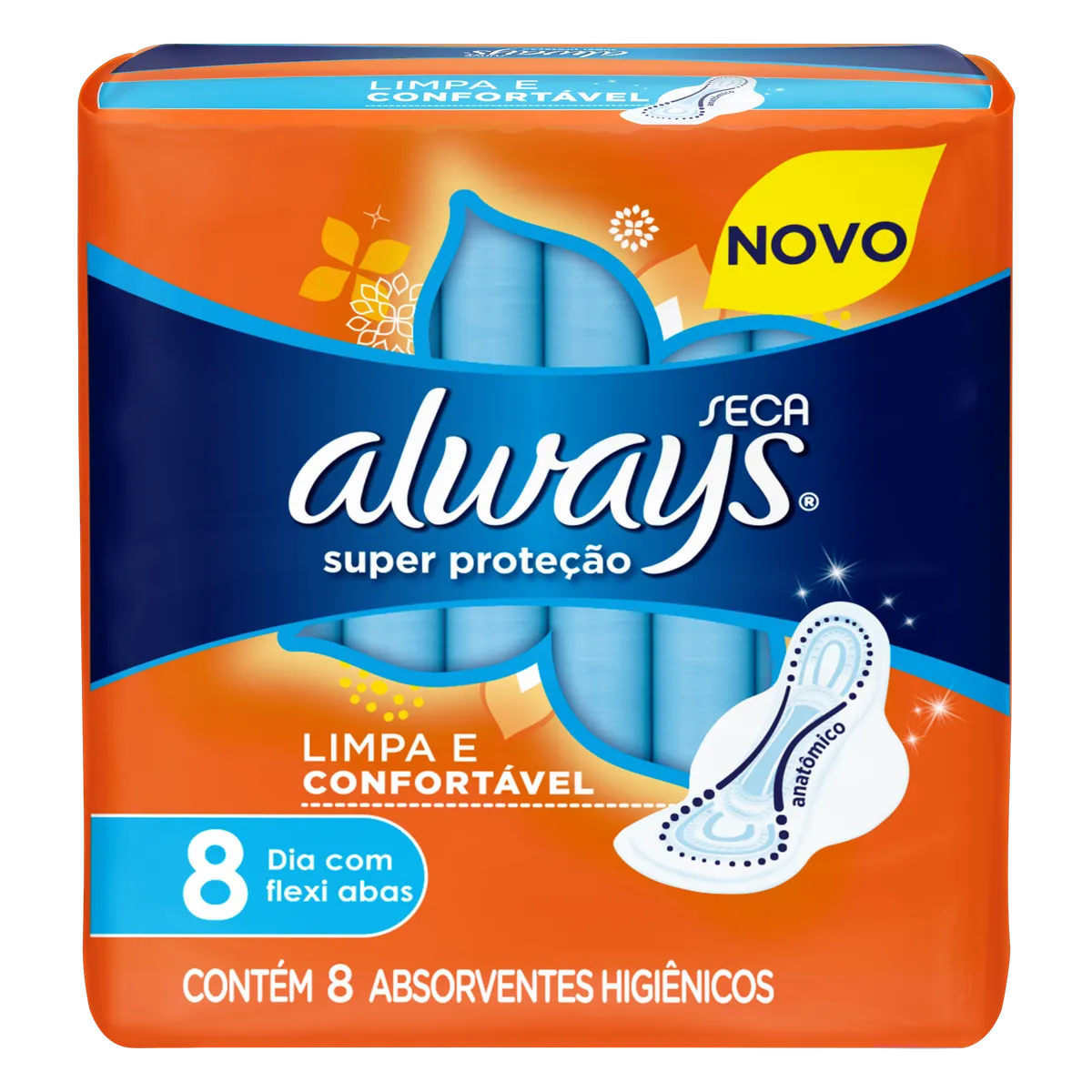 Imagem de Absorvente Always Basic Seca com Abas com 8 unidades