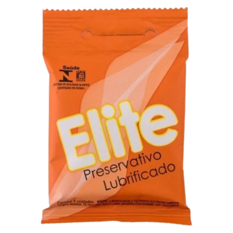 Imagem de Preservativo Elite Lubrificado com 3 unidades