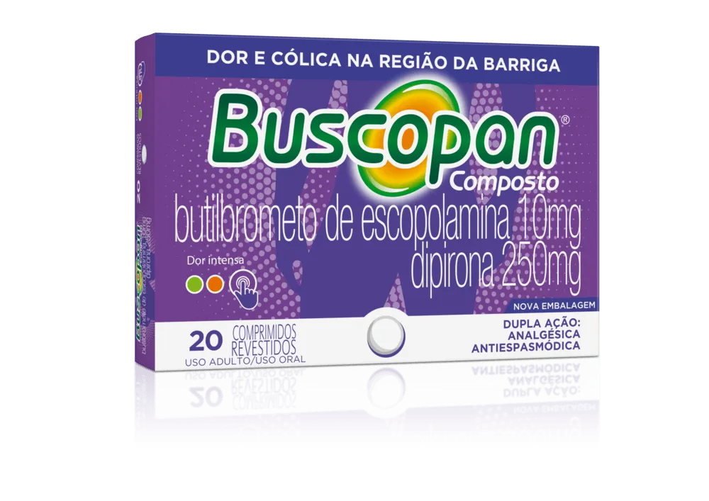 Imagem de Buscopan Composto com 20 Comprimidos Revestidos