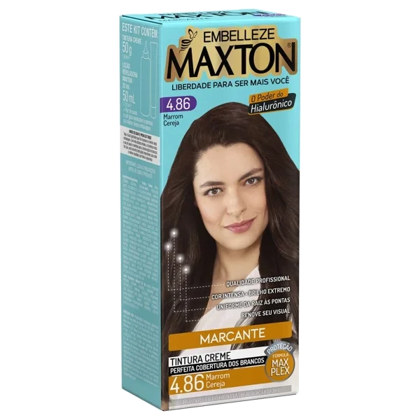 Imagem de Tintura Maxton 4.86 Marrom Cereja