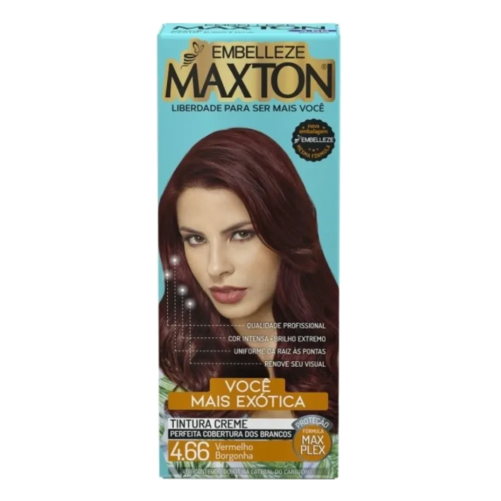 Imagem de Tintura Maxton 4.66 Vermelho Borgonha