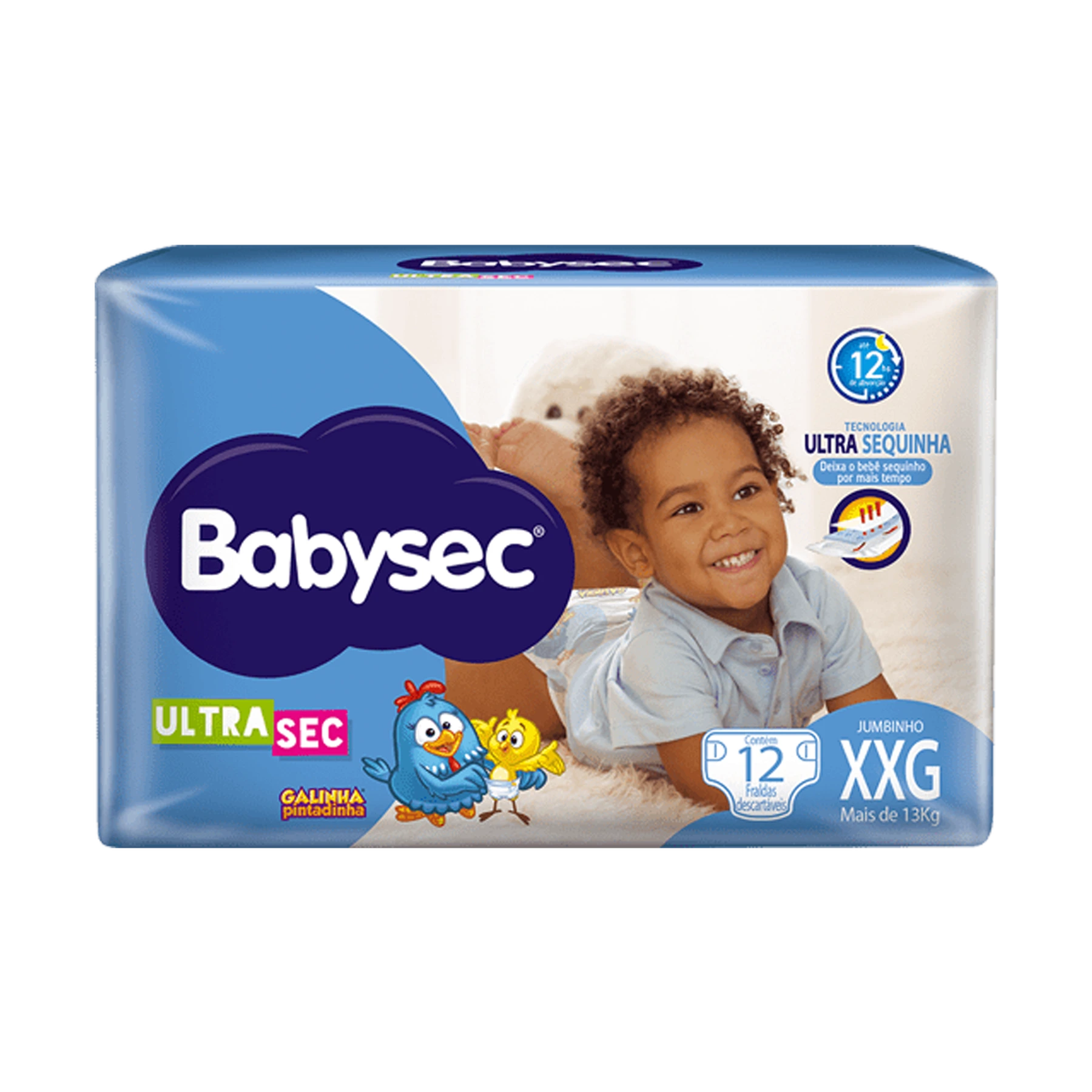 Imagem de Fralda Babysec Ultrasec Jumbinho XXG com 12 unidades