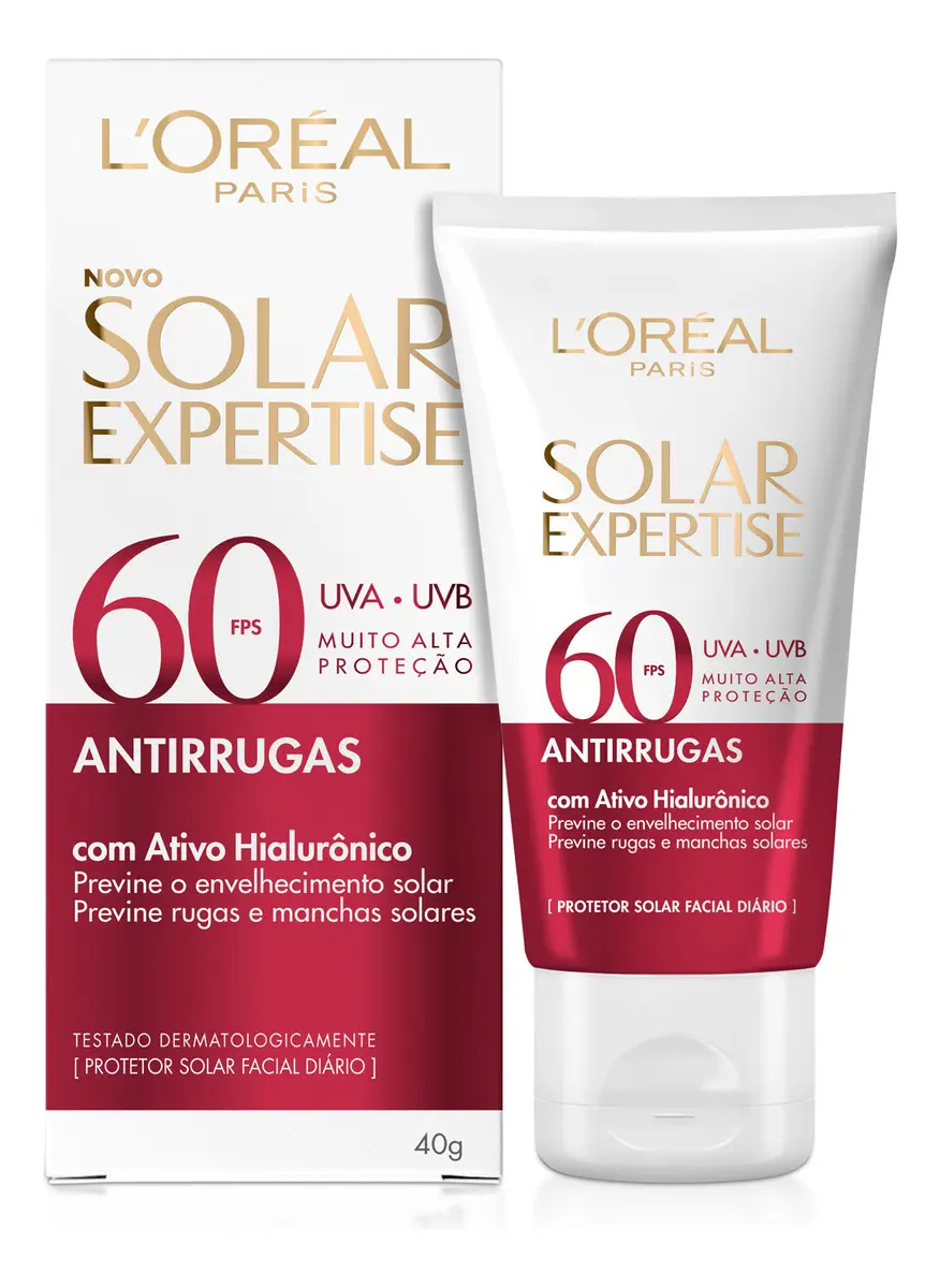 Imagem de Protetor Solar Facial FPS 60 Antirrugas 40g