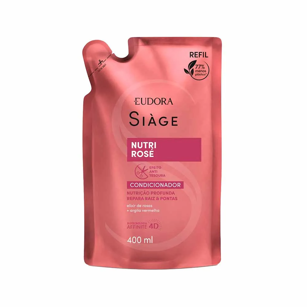 Imagem de Condicionador Eudora Siàge Refil Nutri Rosé 400ml