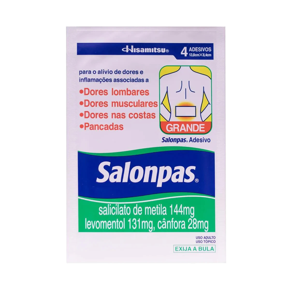 Imagem de Salonpas Grande com 4 Adesivos